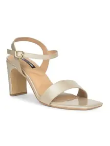 Bata Women’s Block Heel Sandals | Stylish and Comfortable Footwear for Casual Durable Design with Easy Slip-On Fit | Perfect for Daily Use or Special Occasions Yellow