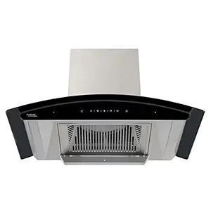 Hindware Smart Appliances Nadia 90 cm 1200 m³/hr Filterless Auto-Clean Kitchen Chimney with Motion Sensor and Touch Control (Inox, C100219)