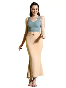 Jaanvi fashion Lycra Saree Shapewear Petticoat for Women,Petticoat,Skirts for Women,Shape Wear Dress for Saree(Fish-Shapewear-Nude-m)