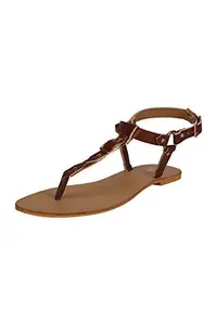 People Women's Tan Fashion Sandals - 6 UK/India (39 EU)(8907888117986)