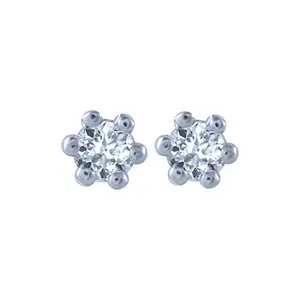 P.C. Chandra Jewellers 14k (585) Rose Gold and Diamond Stud Earrings for Women