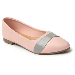 Colo Women Comfortable Flat Ballerinas,BelliesI Stylish and Comfortable Flat Heel Ballet Flats BL-54 Pink Size 7 UK