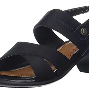 BATA womens Violet Black, Black 3 UK Fashion Sandals (6616967)