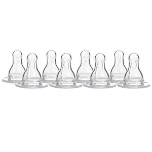 Dr. Brown'S Natural Flow Level 1 Standard Nipple (Pack Of 8, White)