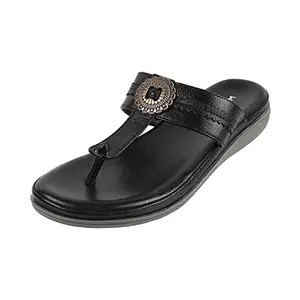 Mochi Womens Synthetic Black Slippers (Size (4 UK (37 EU))