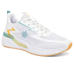 CULT Men's StepSync Running Shoes, Breathable Mesh Upper, Enhanced Cushioning, Enhanced Grip, High Traction, Multi-Directional Flexibility, Sports Footwear for Men (CS704022UK7_UK7_White)