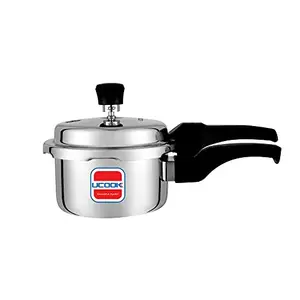 UCOOK By United Ekta Engg. Triply Stainless Steel Induction Base Outerlid Pressure Cooker, 3 Litre