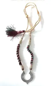 Ritzy Antique Geometric Pattern Necklace For Women & Girl With Adjustable Golden Dori