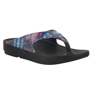 Neoz WELCOME Women's Extra Soft Slippers with Cushion FootBed for Adult | Comfortable & Light Weight| Stylish & Anti-Skid| Waterproof & Everyday Flip Flops for Ladies/Girls, W-ORCHID-CLASSIC-NERO_8