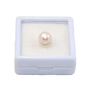 GEMS RIVER White Pearl Gemstone 5.00 Carat Certified Moti Stone for Man and Woman with Lab Certificate (C340)