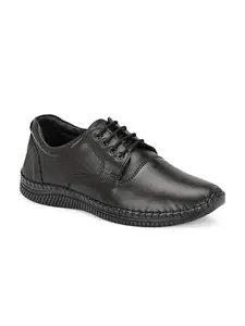 Men's Black Casual and Formal Shoes | Stylish Design | Comfortable & Durable Footwear (GEN-701-BLK-10)