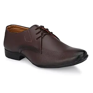 Stylelure Brown Formal Lace-Up Shoes for Men-8