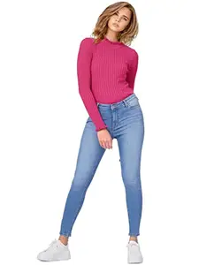 Only Women's Skinny Jeans (15273738-Medium Blue Denim_Medium 33)
