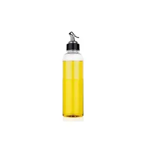 1LTR OIL DISPENSER WITH LID CLEAR DRIP FREE SPOUT CONTROLLED USE