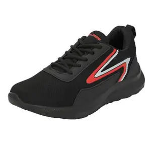 Bourge Men's Coral Tide Black and Red Running Shoes_7 UK (Thur16)