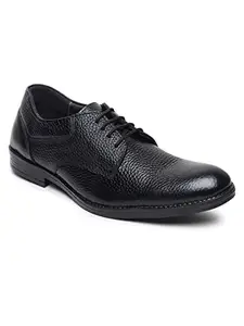 TEAKWOOD LEATHERS TEAKWOOD Genuine Leather Black Formal Derby Shoes with Lace_Size 42