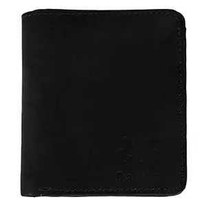 Rabela Men's and Women's Black Leather Wallet RW-1026