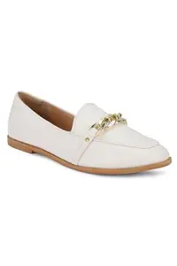 Allen Solly Women Cream Casual Ballerinas