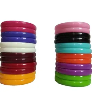 Multicolor Plastic Bangles for Women and Girls - Pack of 24 Colourful Bangles Set (2.6)