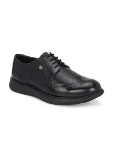 MONDAIN Genuine Leather Dress Shoes for Men | Plain Oxford Dress Shoes | Leather Formal Shoes for Men | Lightweight Sole Shoes for Men (MDCS-211-BLACK-8)