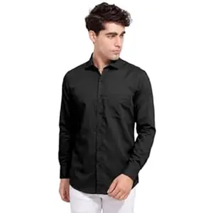 Manspire Men's Casual Shirt with Chest Pocket, Long Sleeve, Button-Down Collar | H_501