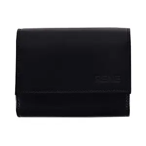 RENE Genuine Leather Black Color Card Holder with 11 Card Slots (LCH-0015)