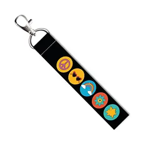 ISEE 360® Funny Icons Lanyard Tag with Swivel Lobster for Gift Luggage Bags Backpack Laptop Bags L X H 5 X 0.8 INCH