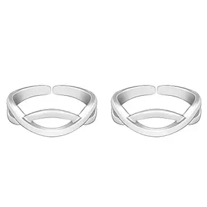 GIVA 925 Silver Braided Toe Ring | Toe Rings for Women and Girls | With Certificate of Authenticity and 925 Stamp | 6 Month Warranty*