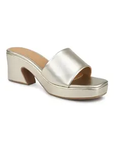 Inc.5 Women Gold Platform Heels