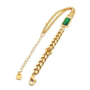 Triinkkets Fashion Women Fashion Jewellery Stainless Steel Bracelet Adjustable Bracelet (Gold 3)