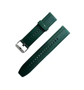 MELFO 22mm Smart Watch Strap Compatible with Fireboltt Thunder Flexible Silicon Strap - Green