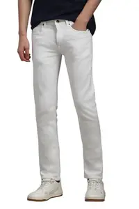 Louis Philippe Men's Slim Jeans (LRDNSSLPC02695_White