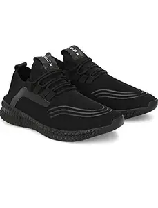 Men's Sports Running Shoes (Black, Numeric_6)