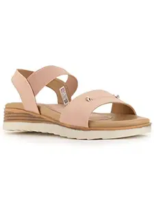 Bata Women's Eden Sandal Peach 3 Kids UK (6615133)