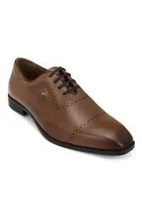 Louis Philippe Men's Tan Formal Shoes