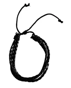 Street Studio Black Thread Bracelet Traditional Adjustable Powerfull Negative Energy Protection Nylon Cord Adjustable Vadic Kala Victory Good Luck Wrist Band For Men Women Boys Girls Kids