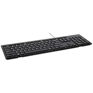KB216 Multimedia Keyboard with USB Interface, Chiclet Keys Style, Spill Resistance with 3 Indicator Lights | Plug and Play | Hot Keys: Volume, Mute, Play/Pause, Backward, Forward