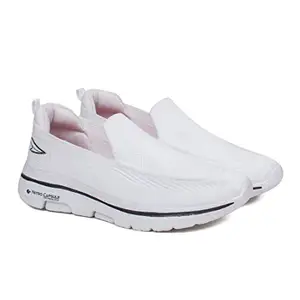 ASIAN Men's Superwalk-05 Sports Running Shoes for Men I Sport Walking Shoes for Boys with Eva Sole for Extra Jump I Casual Shoes for Men's & Boy's (1White, Numeric_10)