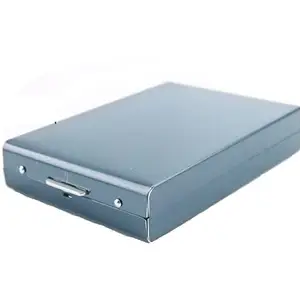 VOGARD RFID Credit Card Holder Slim Credit Card Wallet Metal Credit Card Protector Case with 10 Card Slots Portable Card Case Business Card Organizer for Women or Men (Blue)