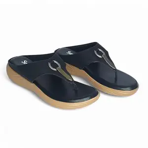 Women's Wedge Sandals, Casual Summer Footwear (Black, UK Footwear Size System, Adult, Women, Numeric, Medium, 5)