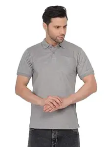 Tide & Sail Mens Stylish Polo T Shirts for Men Plain Polo T Shirt Man Solid Casual T Shirt with Comfortable Fit for All-Day Wear