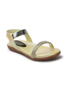 ELLE Slider Sandal, Colour-Yellow,Size-UK 8