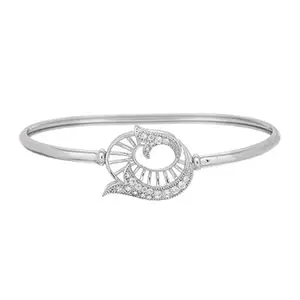 VOYLLA CZ Elegance Floral Cutwork Clear Zircons Bracelet