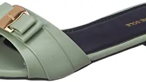 Signature Sole Women's Flats Sea Green Fashion Sandals - 7 UK (40 EU) (10 US) (SS2317_40)
