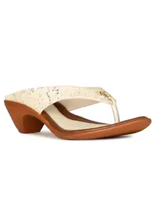 Bata Women Heels - Beige (6 UK)