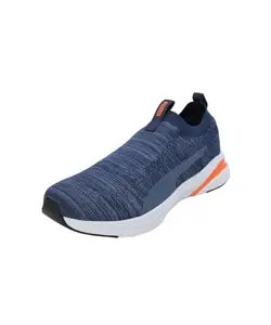 Puma Mens Softride Rift Runlyn Knit Persian Blue-Inky Blue-Rickie Orange Running Shoe - 6 UK (31075603)