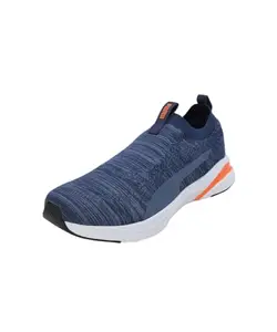 Puma Mens Softride Rift Runlyn Knit Persian Blue-Inky Blue-Rickie Orange Running Shoe - 8 UK (31075603)
