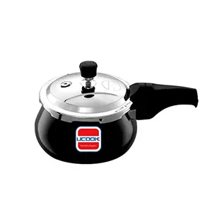 UCOOK Big Belly-O-Twin Hard Anodised Outer lid Induction Pressure Cooker with Stainless Steel Lid, 3.5 Litre, Black price in India.