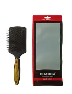 CHAOBA Professional Professional Classic Paddle Hair Brush with Strong & flexible nylon bristles For Grooming, Straightening, Smoothing Hair, ideal for Men & Women, Multicolor (CHB-266)