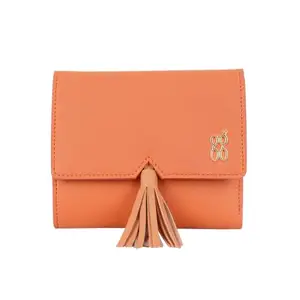Baggit Womens Lzxe Fringe 3T5 3 Fold Wallet- Red